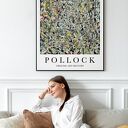 Pollock Obelisk - plakat abstrakcyjny 40x50 cm do salonu