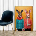 Plakat Zwierzęcy duet - format 50x70 cm