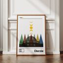 Plakat Chorzów (50x70cm) - kolaż miasta z Planetarium Śląskim