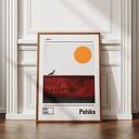 Plakat Polska - minimalistyczny kolaż 70x100 cm