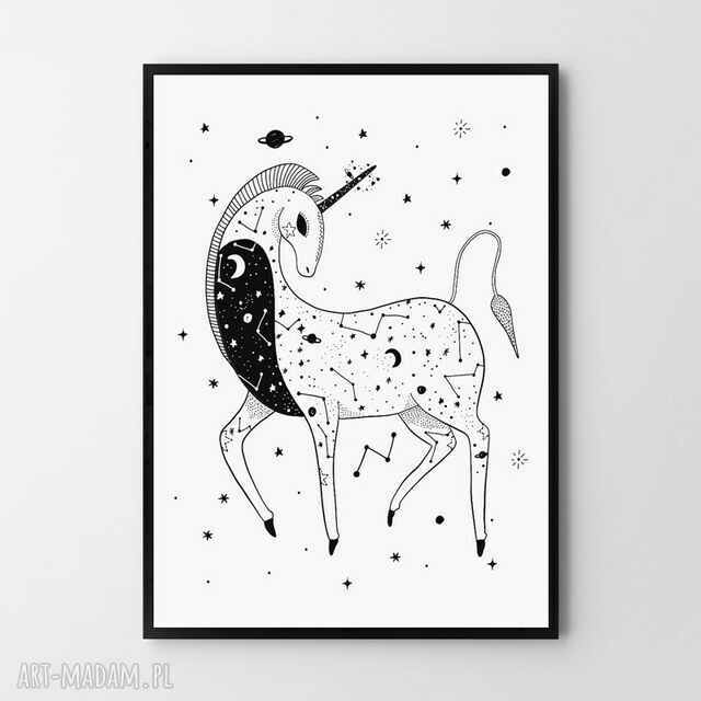Gwiezdny Jednorożec plakat 40x50 cm