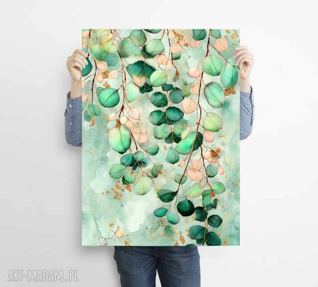 Eukaliptus - grafika na plakacie na A3