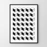 Pattern - plakatów 30x40 cm - nowoczesne zestaw geometryczne plakaty