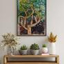 plakaty: Plakat 100x70 cm - Drzewo deszczowe II - wydruk rośliny