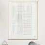 Zestaw plakatów - 30x40 cm Jasna z liniami (57) grafika abstrakcja minimalizm
