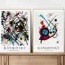 Zestaw 2 abstrakcji - Kandinsky - format 30x40 cm plakat