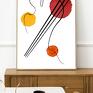 czarne plakaty kandinsky sushi - plakat 30x40 cm sztuka