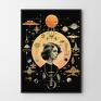 kobieta kolaż - format 40x50 cm - grafika plakat astrologia