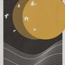 plakat minimalistyczny bałtyk 30x40 (dostępne inne ilustracja styl skandynawski
