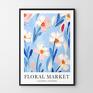 Kolorowy kwiaty - format 61x91 cm - desenio plakat plakaty kasia tusk