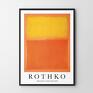 Hogstudio nietypowe plakaty plakat rothko mark orange and yellow - 40x50 cm nowoczesny do salonu