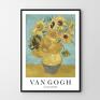 żółte plakaty obraz słoneczniki - sunflowers - format 40x50 kwiaty plakat van gogh