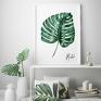 Plakat obraz A3 29.7x42.0cm - kwiaty monstera