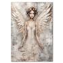 Uroczy plakat przedstawiający anioła w postaci kobiety to wyjątkowy dodatek do Twojej przestrzeni. Obrazek z aniołem