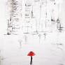 ART Krystyna Siwek minimalizm grafika 70x100 cm wykonana ręcznie, plakat, abstrakcja obrazy czarno białe