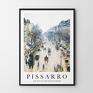 Pissarro The Boulevard Montmartre - 50x70 cm do plakat do salonu