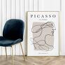 szkic picasso kobieta - format 40x50 cm plakat