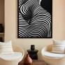 plakaty: zebra czarno biały - format 30x40 cm do salonu plakat dla mężczyzny