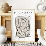 W stylu Picasso kobieta szkic - format 40x50 cm - plakat desenio
