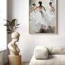 plakaty białe baletnice dziewczyny - format 61x91 cm plakat