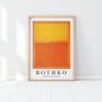 plakaty orange and yellow - plakat 50x70 cm mark rothko