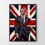 plakaty: W tajnej służbie Jej Królewskiej Mości James Bond - 40x50 cm - modny plakat dla mężczyzny