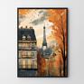 Hogstudio Jesień w Paryżu v2 - format 50x70 cm do plakat do salonu