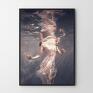 Hogstudio plakaty deep water - 50x70 cm plakat kobieta