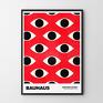 Hogstudio modny plakat na prezent bauhaus oczy pattern - format 61x91 cm