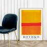 Plakat Mark Rothko Yellow Red Orange - format A4 - plakaty do salonu