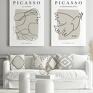 plakaty: Zestaw plakatów Picasso szkice - format 30x40 cm