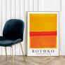 Mark Rothko Yellow Red Orange - format 61x91 cm - plakat do sypialni salonu domu