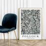 plakaty: Pollock Number Nineteen abstrakcja - format 61x91 cm - plakat do salonu