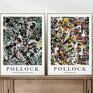 Zestaw plakatów Pollock - format 30x40 cm - plakat plakaty abstrakcje