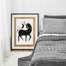 Black Unicorn 40x50 cm - plakat jednorożec