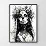 Hogstudio plakaty zombie girl - 50x70 cm plakat kobieta