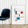 Hogstudio Mondrian - format 30x40 cm - grafiki na ścianę plakat modne plakaty