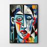 Hogstudio plakat kolor na prezent twarz portret impresjonizm - format 50x70 cm