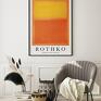 pomarańczowe mark rothko orange and yellow - 40x50 cm plakat do salonu abstrakcja