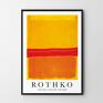 Hogstudio sztuka plakaty yellow red orange - format 40x50 cm mark rothko plakat