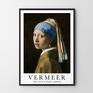 Dziewczyna z perłą Vermeer - format 40x50 cm - sztuka plakaty plakat