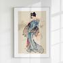 Plakat gejsza - sztuka japońska 50x70 cm (8 2 0010) reprodukcja vintage