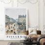 Pissarro French Theater Square - format 50x70 cm - plakat plakaty dekoracje
