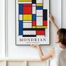 Mondrian Color Composition - 50x70 cm - obraz plakaty plakat