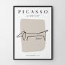 beżowe zestaw plakatów picasso - format 50x70 cm szkice plakaty