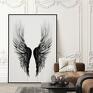czarne plakat skrzydła - format 40x50 cm plakaty