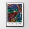 czerwone plakaty franz marc animal fates - 50x70 cm dekoracje plakat reprodukcja