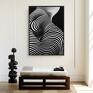 plakaty: zebra czarno biały - format 30x40 cm - plakat do salonu na prezent