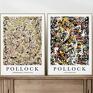 białe plakaty do domu pollock - zestaw plakatów - format plakat