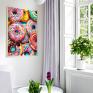 plakaty do kuchni piękny zestaw plakatów 3cz 50x70 cm - z kolorowymi słodkościami grafiki na ścianę